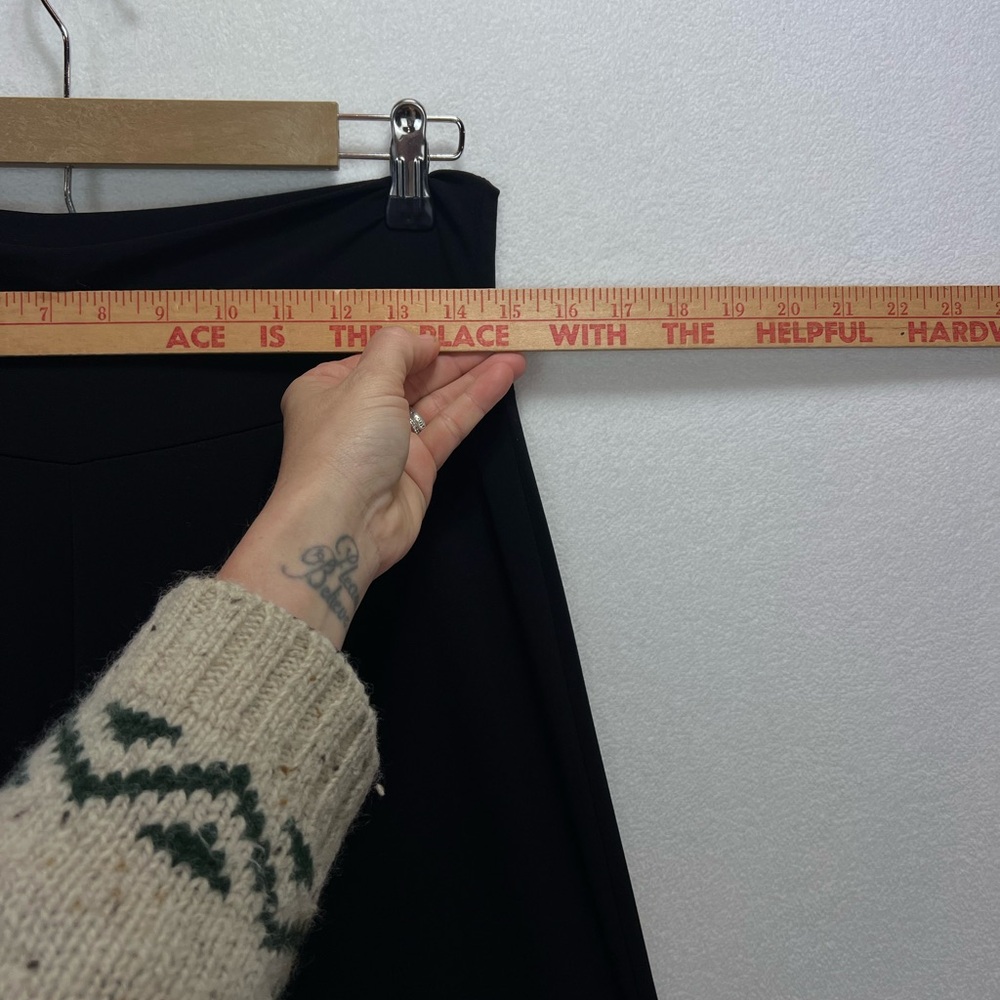 Clara Sunwoo Signature Palazzo Pant Size M Black Flowy Stretch - Picture 3 of 7